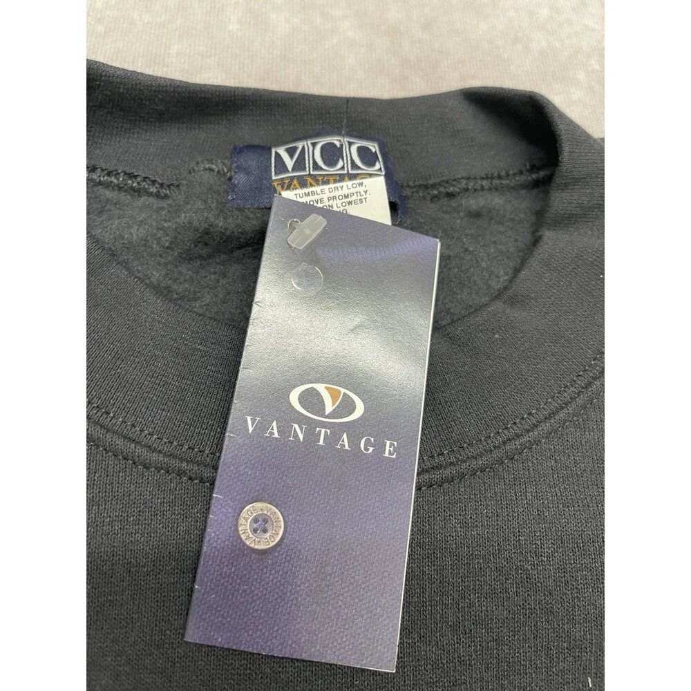 NWT Vtg 90s Trump Taj Mahal Atlantic City Casino Sweatshirt XL Black Gold USA
